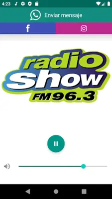 Radio Show 96.3 android App screenshot 1